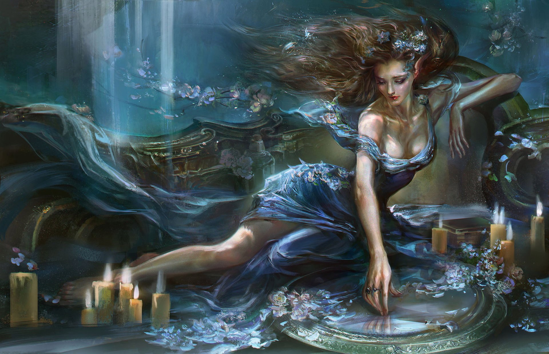 2965018-fantasy-girl-candles-fantasy-art-blue-dress-artwork___fantasy-wallpapers