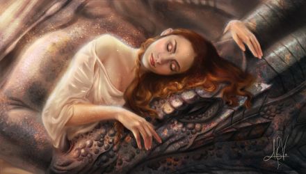 sleeping_maiden_with_dragon_by_tarivanima-d9vbmk9
